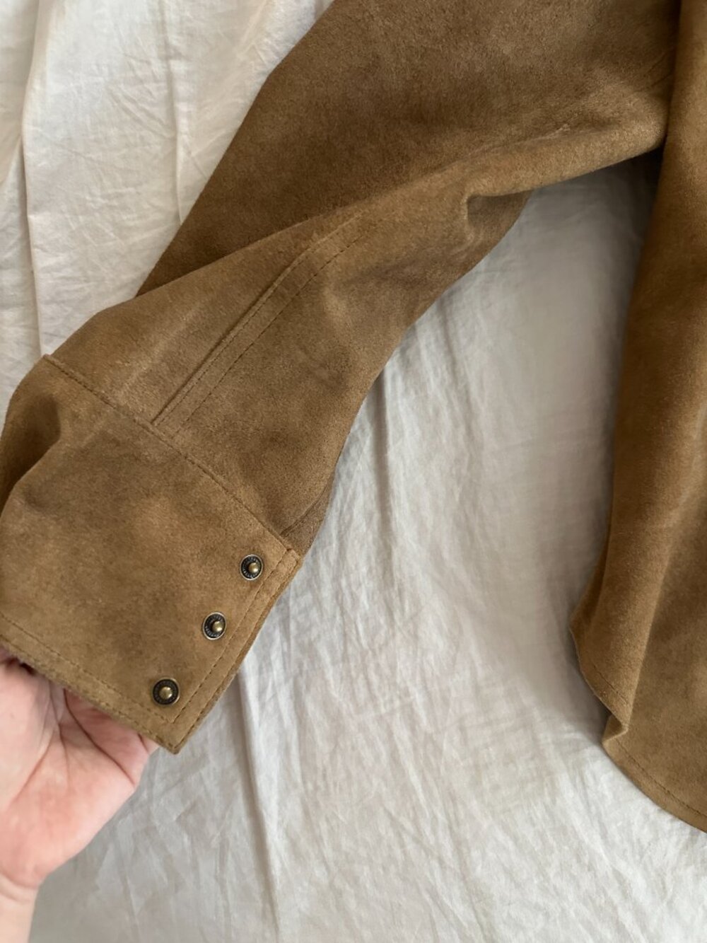 Ralph Lauren RRL Willett suede shirt jacket Size XS (Women) - Picture 7 of 8